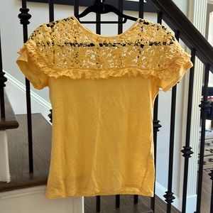 Sundance Lace & Linen TShirt